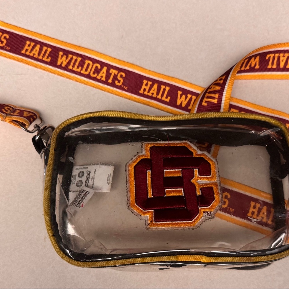 Bethune-Cookman University BCU Wildcats Clear Crossbody Bag